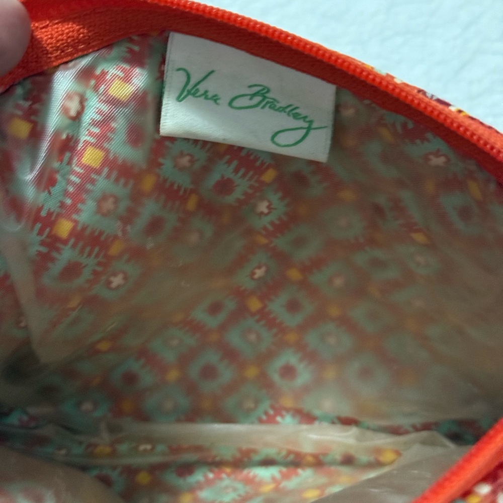 Vera Bradley Small Cosmetic Pouch Paprika Paisley - Picture 4 of 6